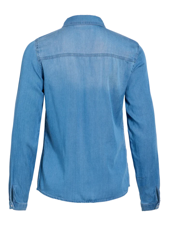 Luca Denim Shirt (Medium Blue)