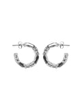 LULU HOOP EARRINGS (SILVER)
