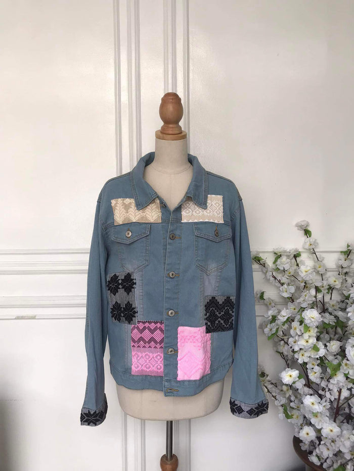 (m) - Denim Patch Jacket