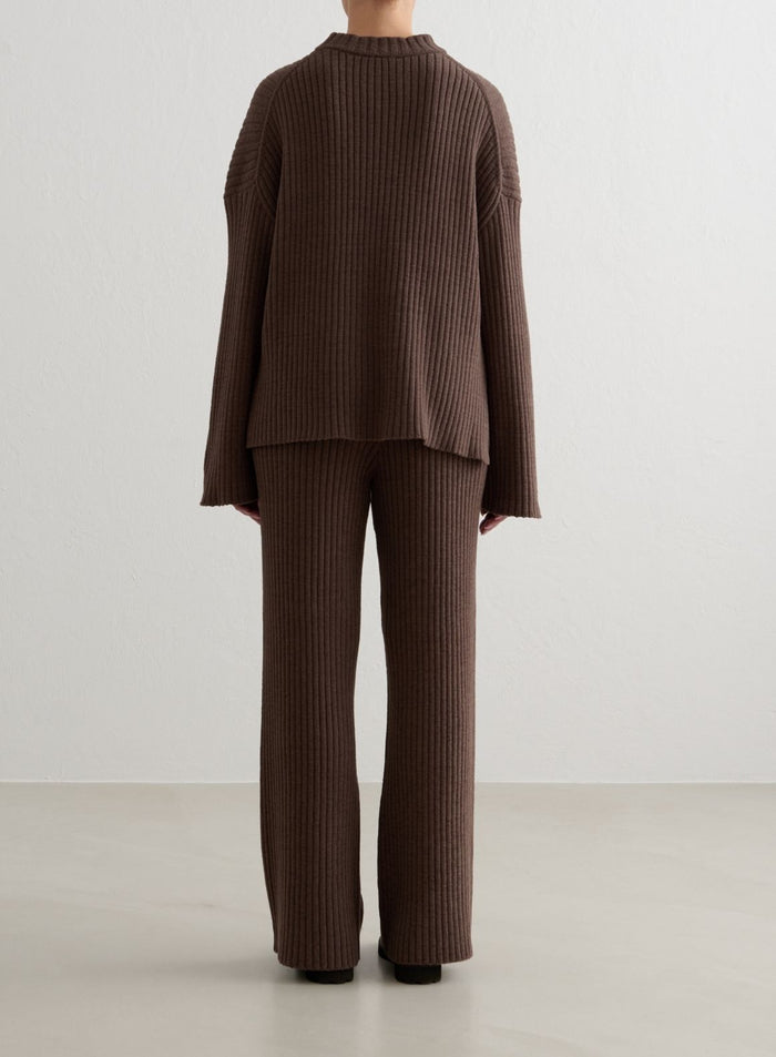 Macchiato Rib Knit Sweater & Pants Set