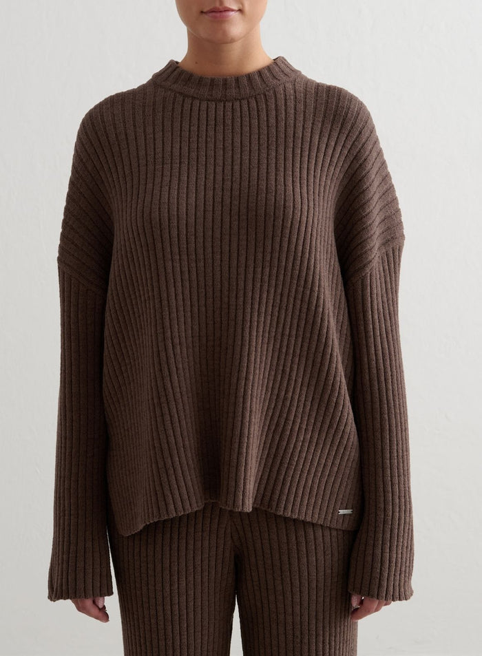 Macchiato Rib Knit Sweater & Pants Set