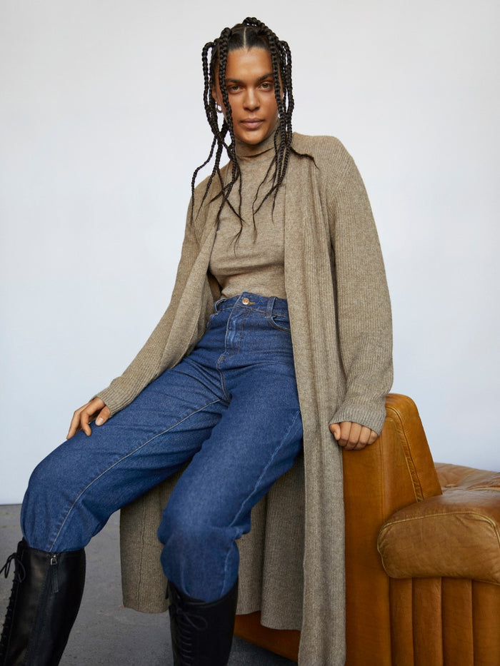 Malena Cardigan (Fossil Melange)