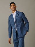 Aubin Washed Blue Mareham Patch Pocket Jacket | Suit Jackets