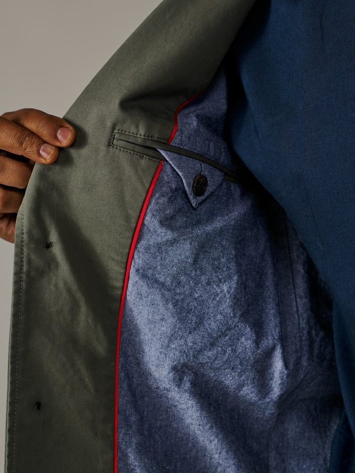 Aubin Khaki Mareham Patch Pocket Jacket | Suit Jackets