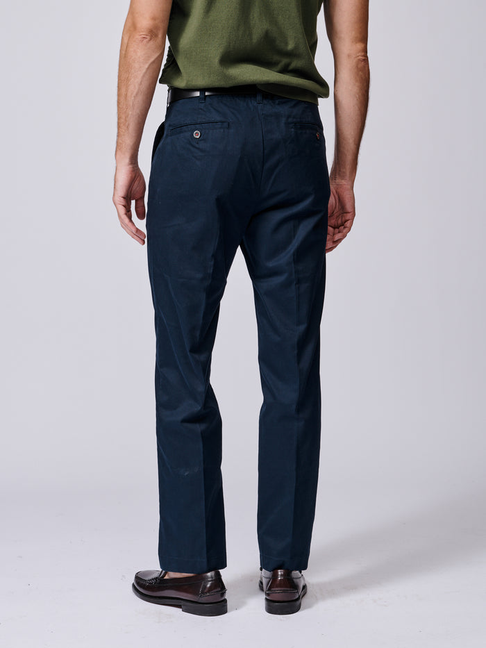 Aubin Navy Mareham Relaxed Fit Trouser | Suit Trousers