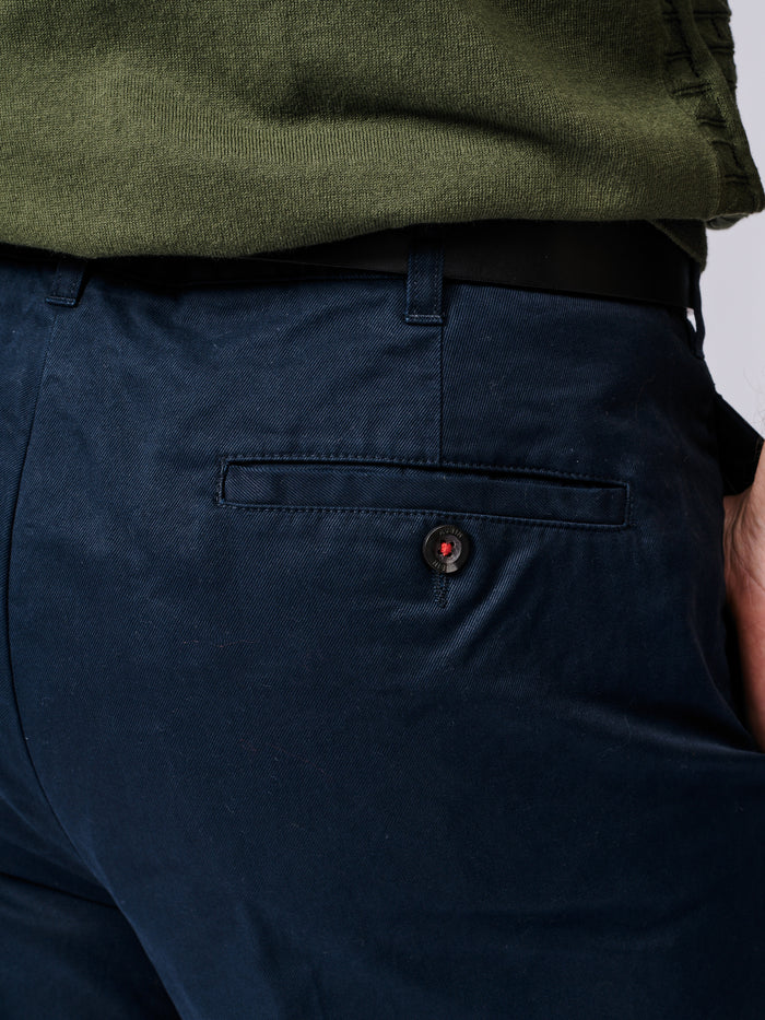 Aubin Navy Mareham Relaxed Fit Trouser | Suit Trousers