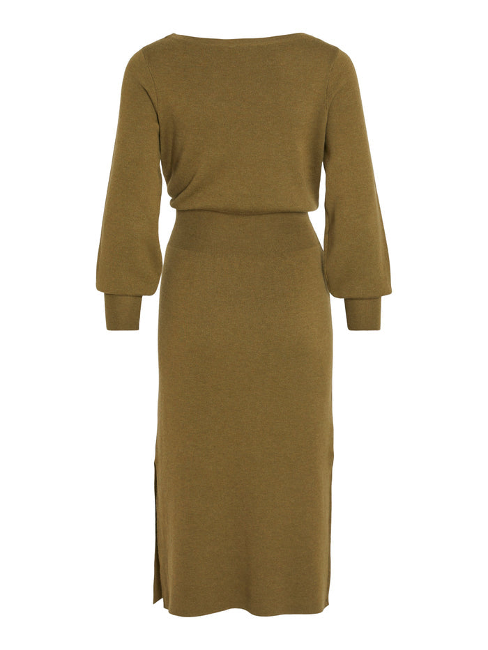 Marla Knit Dress (Gothic Olive/Melange)