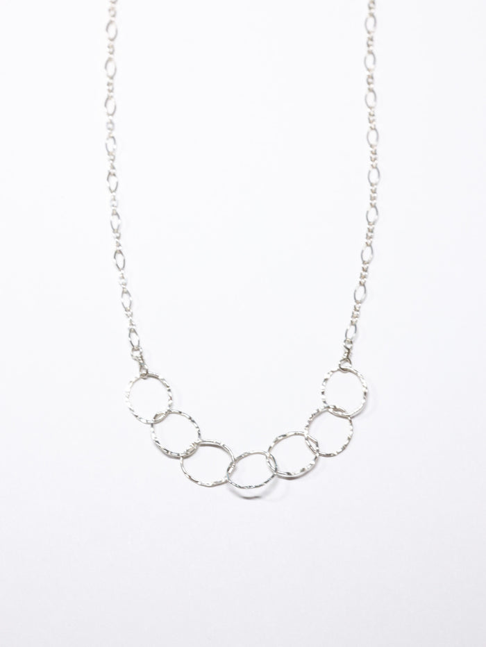 Medium Circles nh Necklace in Sterling Silver