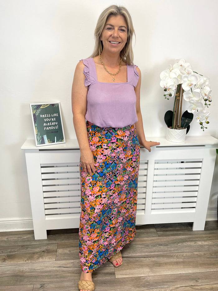 Melaney Midi Skirt (Multi)