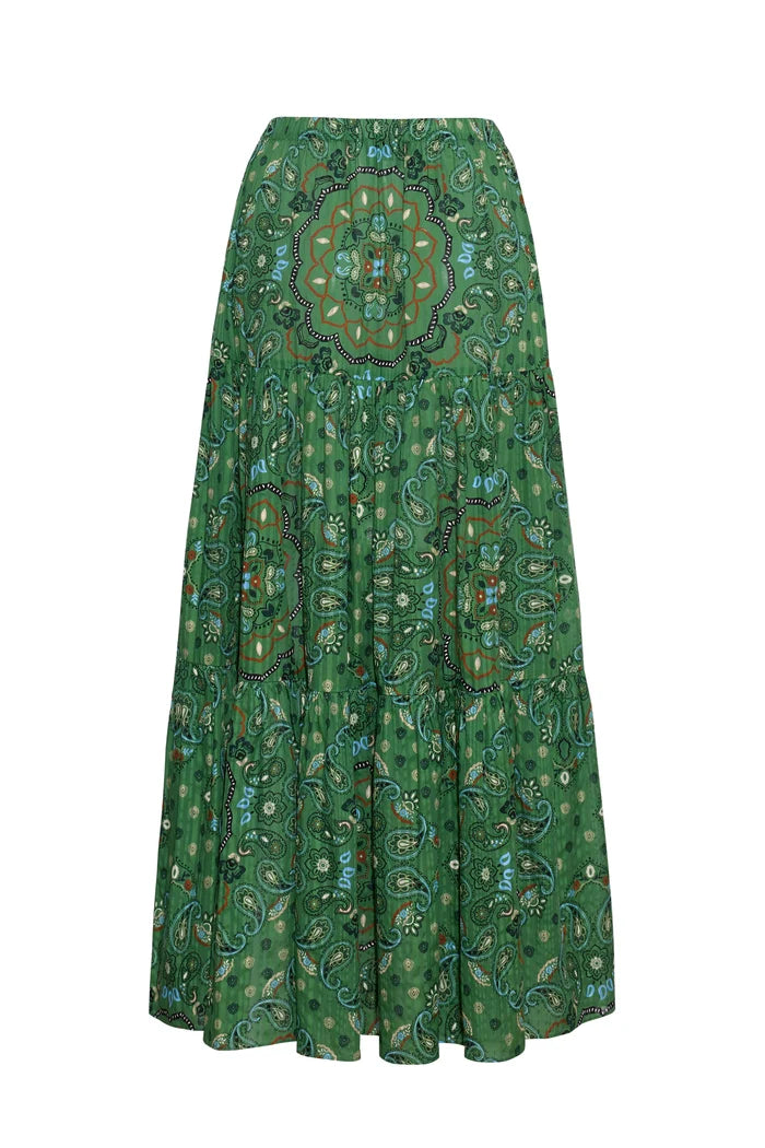 Melanie Skirt - Bandana Green