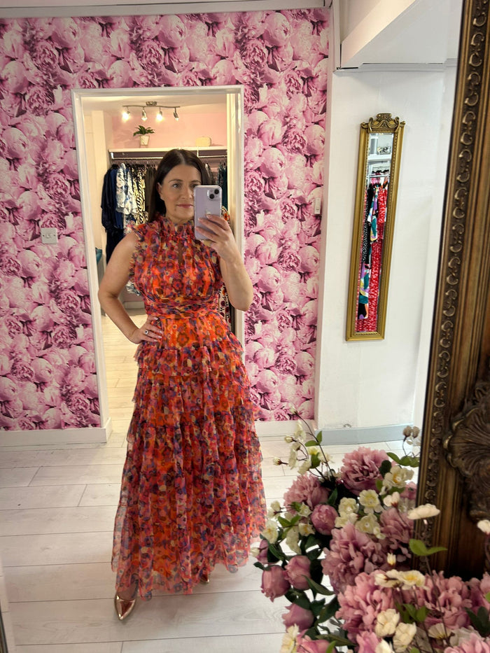 Mercurio Long Dress (Orange)