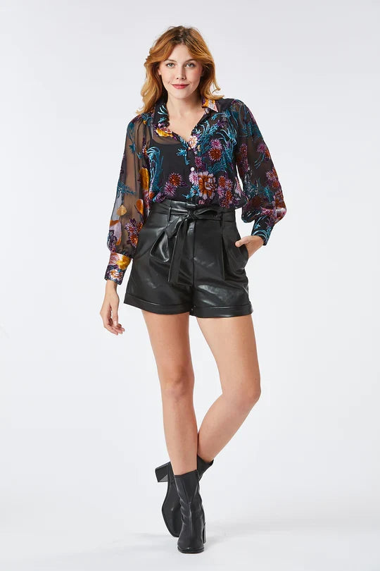 MILO VELVET SHIRT (BLACK)