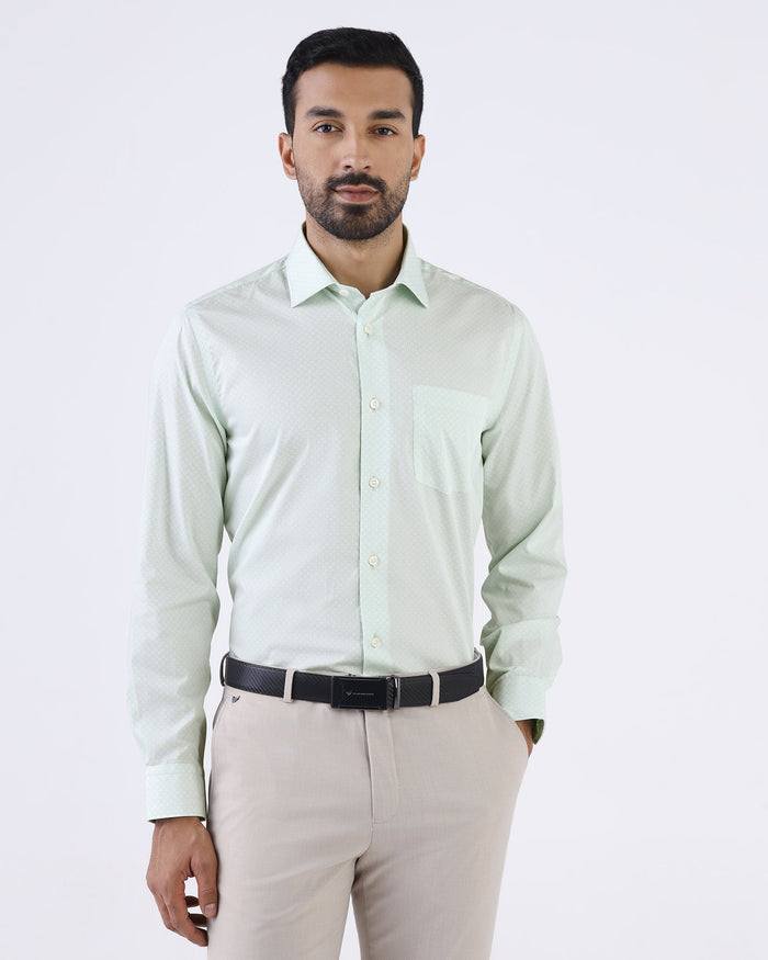 Mint Printed Shirt - Cube