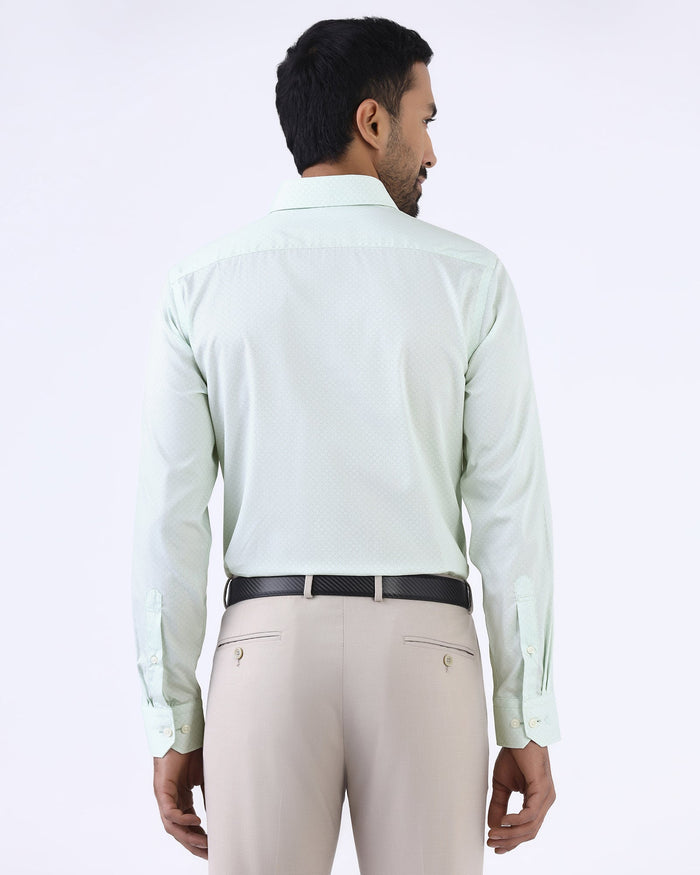 Mint Printed Shirt - Cube
