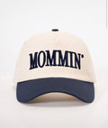 "Mommin" Embroidered Two-Tone Baseball Cap