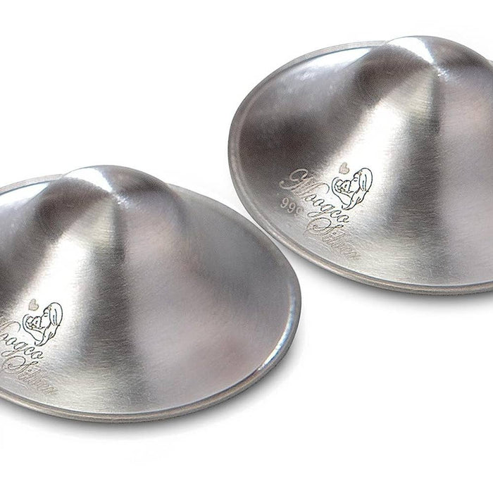 MOOGCO 999k Silver Nursing Cups Nipple Shields