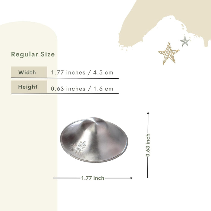 MOOGCO 999k Silver Nursing Cups Nipple Shields