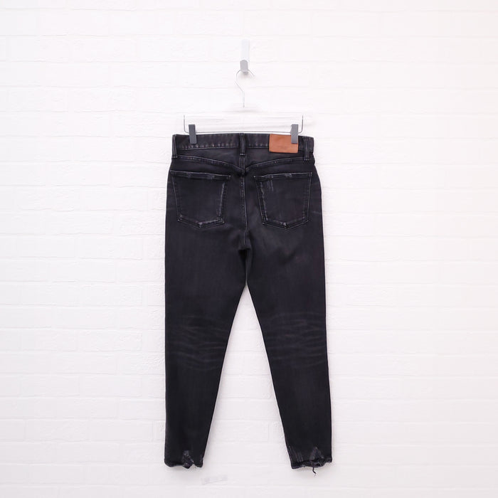 MOUSSY DISTRESSED DARK GREY DISTRESSED JEANS - SIZE 26