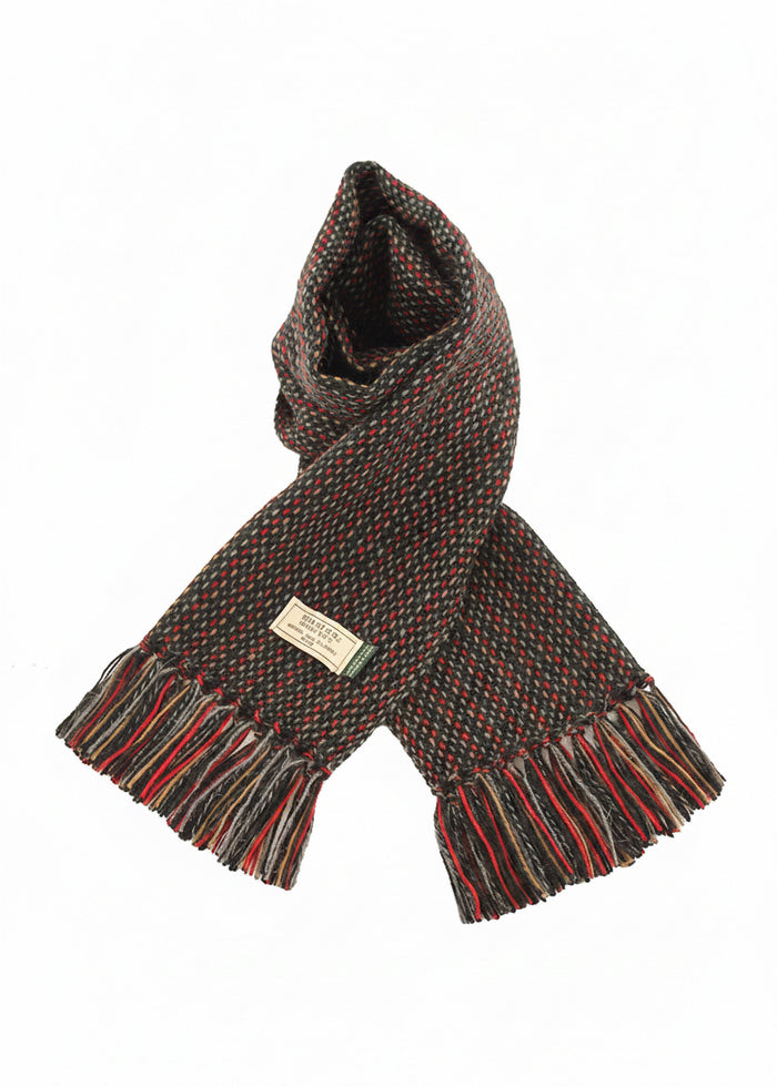 Mucros Alpaca Scarf | Made in Ireland | 100% Alpaca Wool | Red Mix