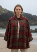 Mucros Country Cape | Red Check