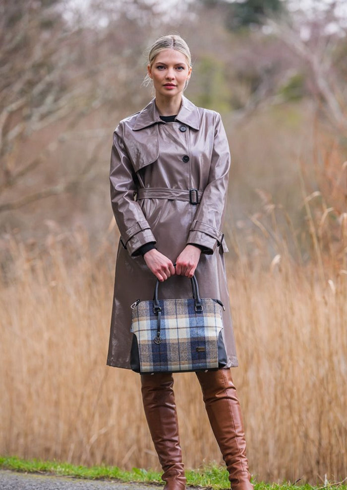 Mucros Blue Check Emily bag