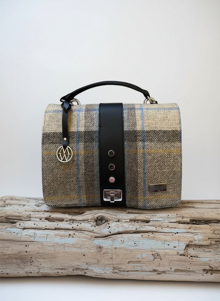 Mucros Fiona Bag | Mustard Blue Stripe