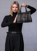 Mucros Jessica Bag | Charcoal Check