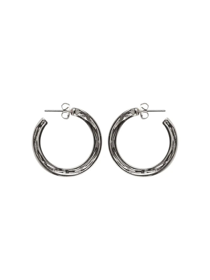 MYNT HOOP EARRINGS (SILVER)