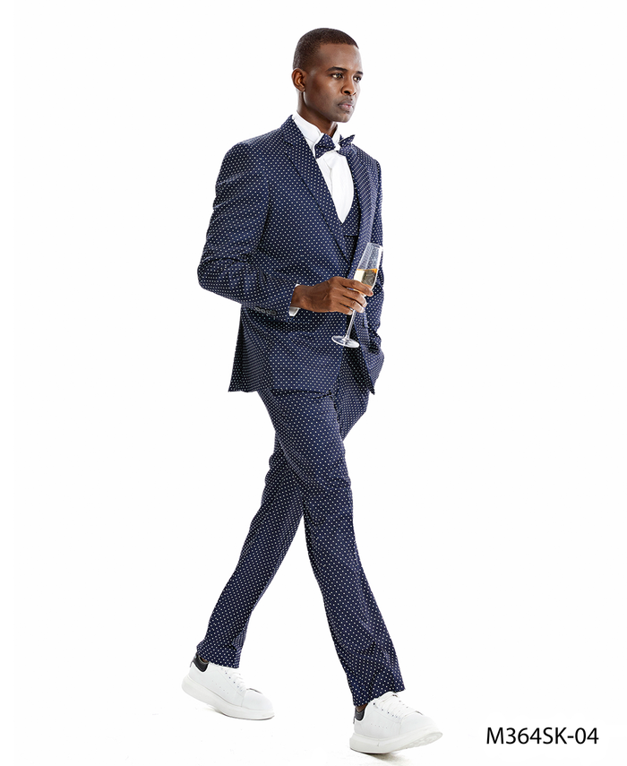 Navy / White  Mens-suit - Giorgio's Menswear
