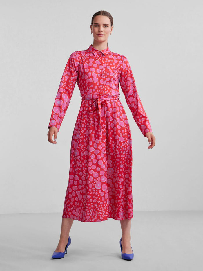 Nelly Shirt Dress (Flame Scarlet)