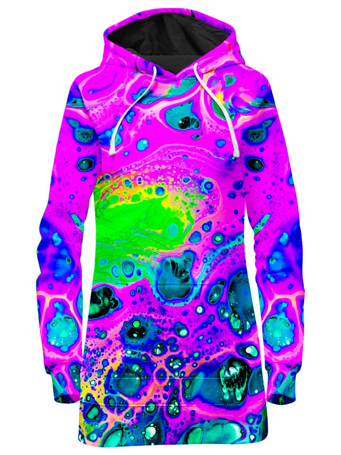 Neon Drip Hoodie Dress BrizBazaar Epic Hoodie