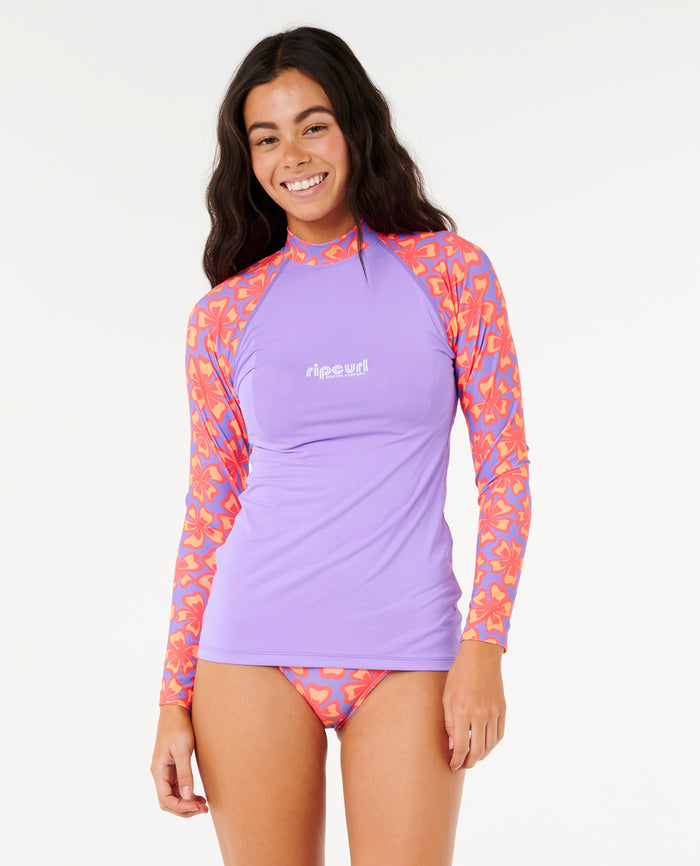 NEON ISLES L/S UPF RASH VEST