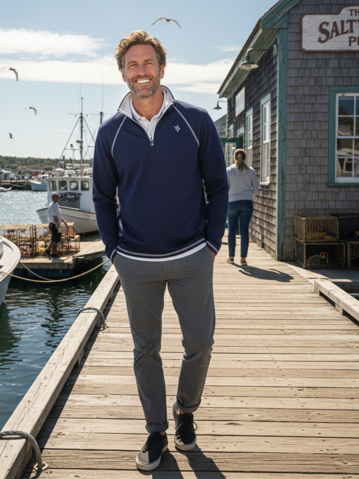 New Harbor Quarter Zip Effortless Comfort