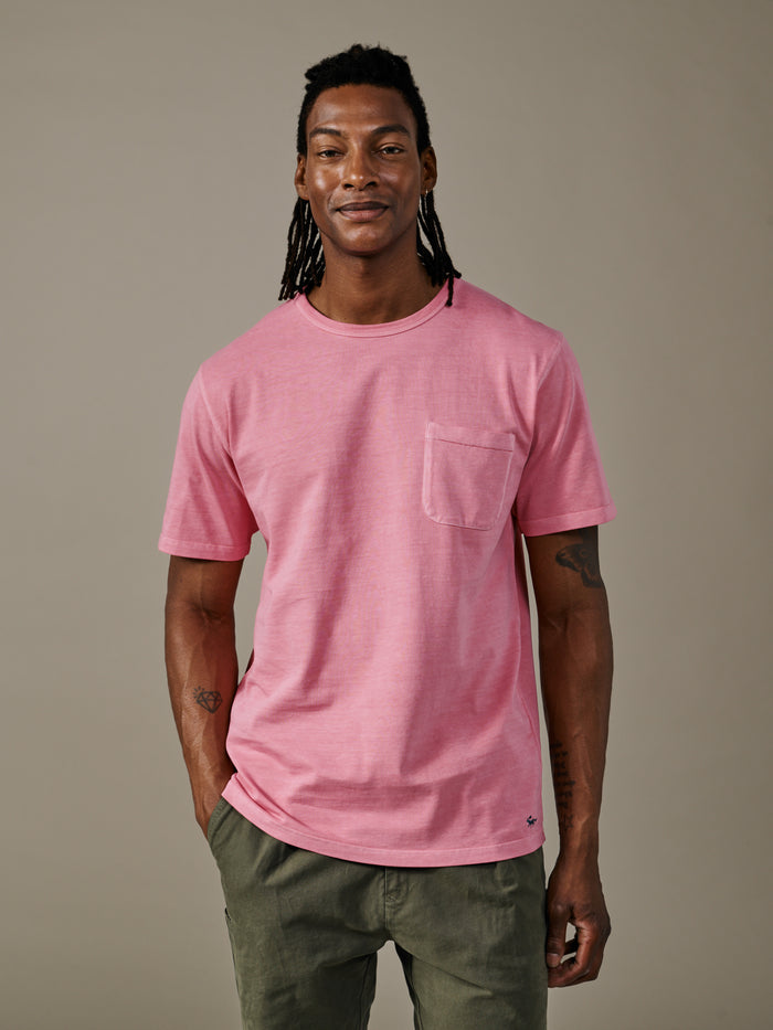 Aubin Peony Pink Newburgh Relaxed T-Shirt | Relaxed Tee