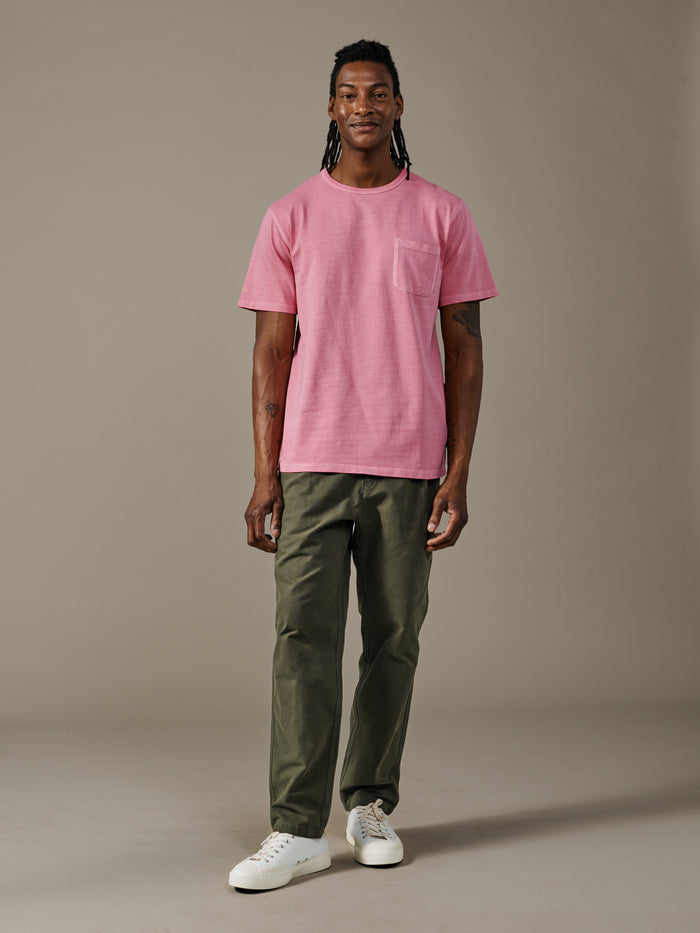 Aubin Peony Pink Newburgh Relaxed T-Shirt | Relaxed Tee