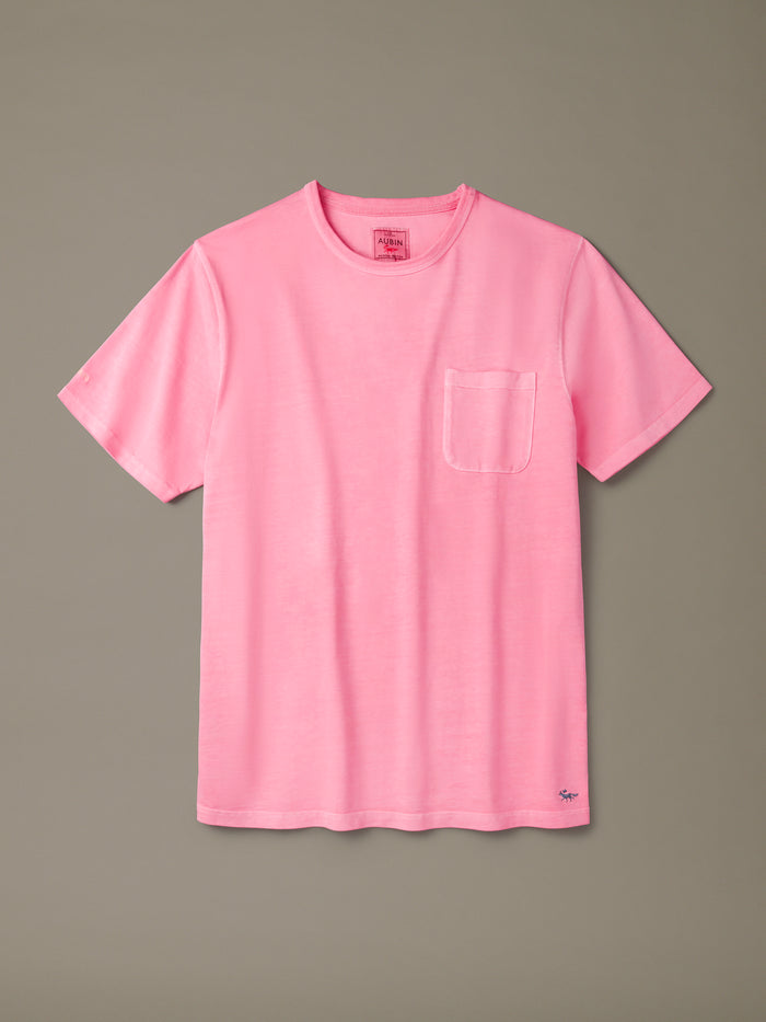 Aubin Peony Pink Newburgh Relaxed T-Shirt | Relaxed Tee