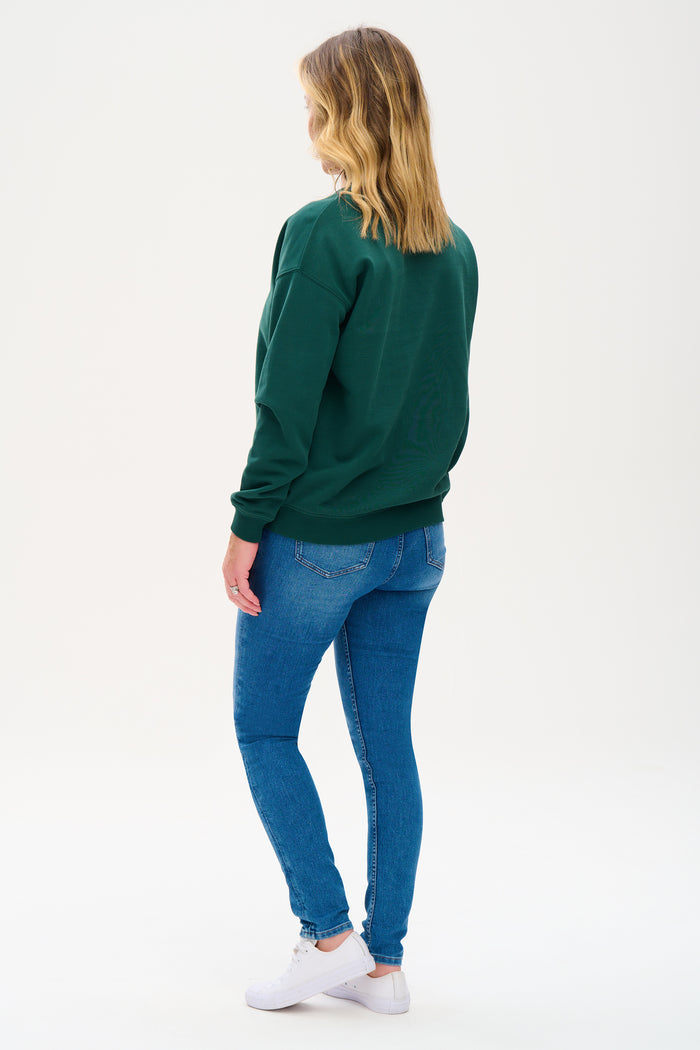 Noah Sweatshirt - Dark Green, Wild Lightning