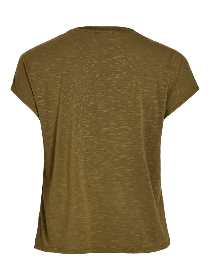 Noely Glitter Top (Gothic Olive)