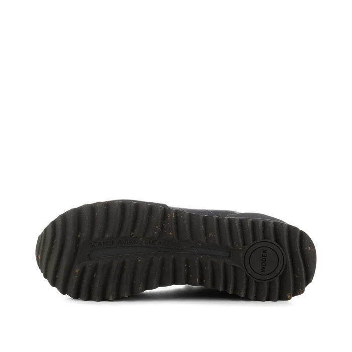 Nora III Leather Plateau (Dark Navy)