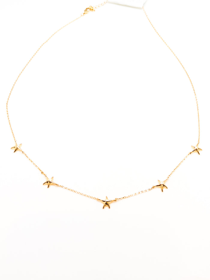 Oceana Starfish Necklace in Gold