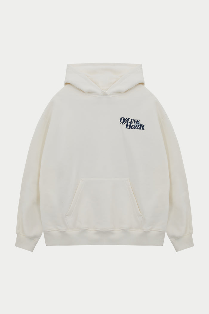 OFFLINE HOUR OVERSIZED HOODIE - OFF WHITE