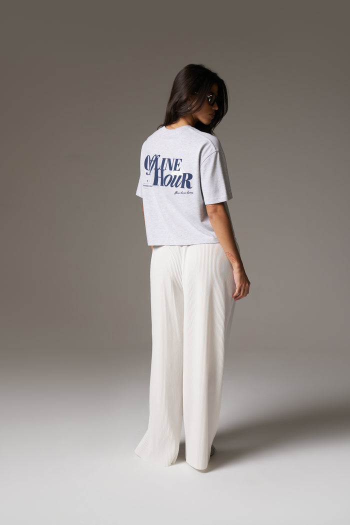 OFFLINE HOUR T-SHIRT - GREY MARL