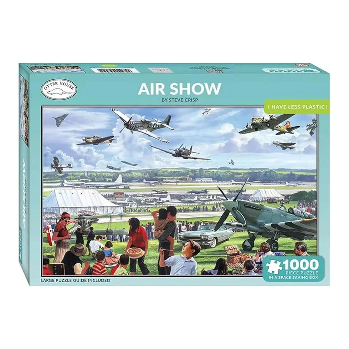 Air Show 1000 piece Otter House jigsaw puzzle in the box