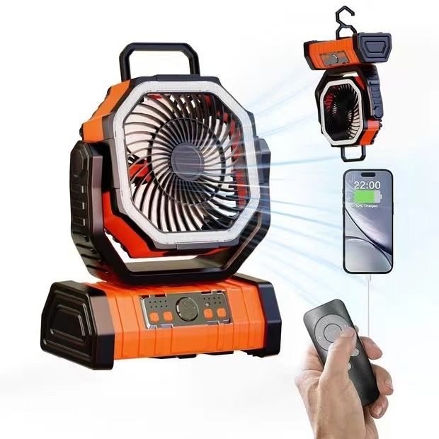 Outdoor Power Bank Camping Fan - Stay Cool, Charged, and Illuminated on Your Adventures - RFE Marketing Ventures