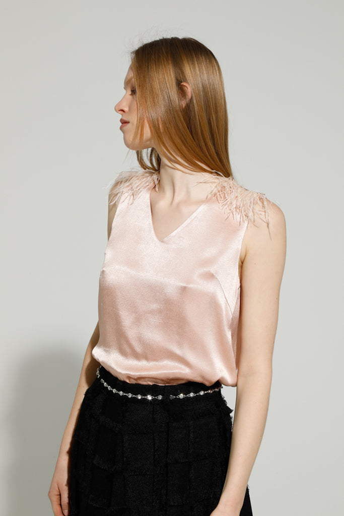 PABLITA SLEEVELESS TOP (CAMEO ROSE)