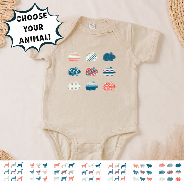 Patriotic Bundle-CHOOSE YOUR ANIMAL– Infant/Toddler/Youth