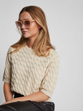 PENTEA CAT EYE SUNGLASSES (BURLWOOD)