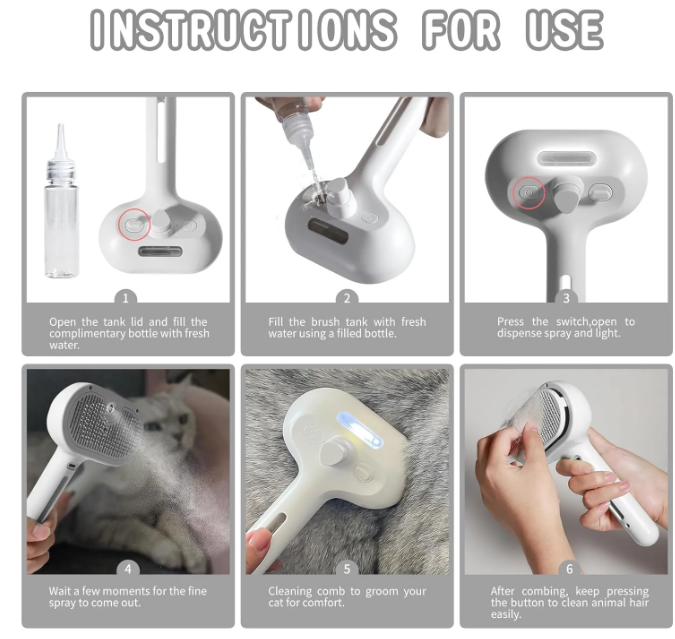 Pet Hair Removal Spray Brush: Effortlessly Keep Your Home Fur-Free