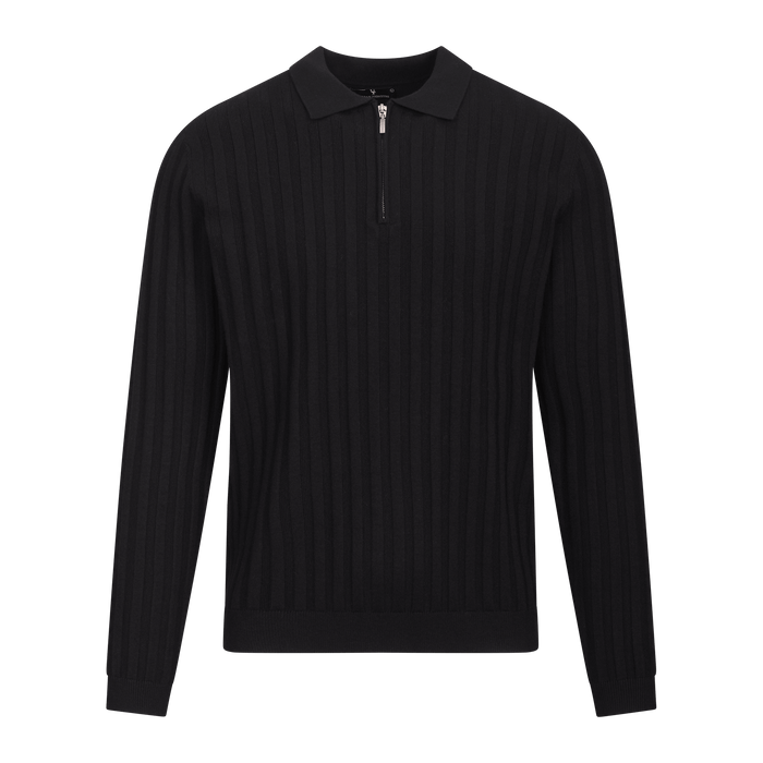 Urban Pioneers Male Phillip Half-zip SWEATER BLACK