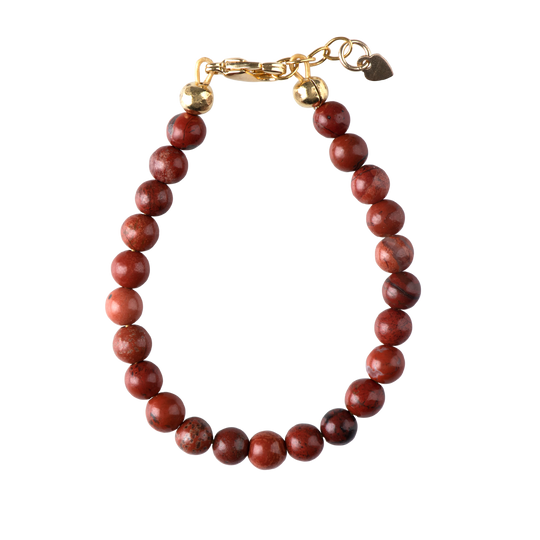 Red Jasper Beads / Size 3" - Newborn